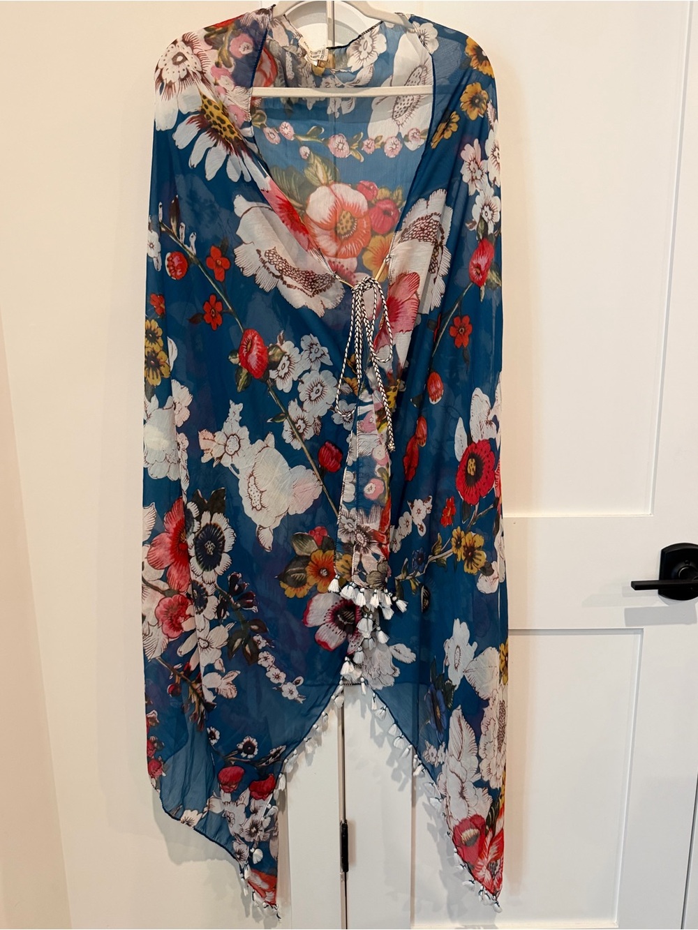 Pool To Party by Subtle Luxury Cover‎ Up in Like New Condition Blue Floral OS